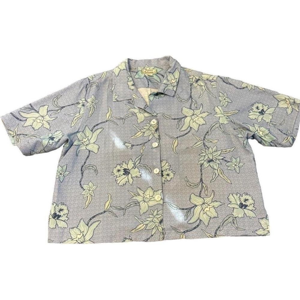 Vintage Tommy Bahama‎ 100% Silk Shirt Size Large
